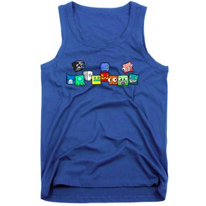 Cute Geometry Video Game  Funny Graphic Birthday Gifts Tank Top