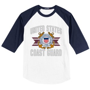 Coast Guard Veteran 4 Baseball Sleeve Shirt