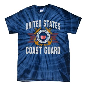 Coast Guard Veteran 4 Tie-Dye T-Shirt