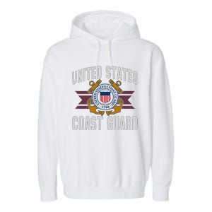 Coast Guard Veteran 4 Garment-Dyed Fleece Hoodie