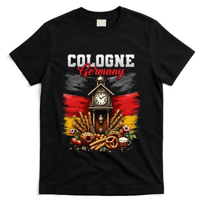 Cologne Germany Vacation Travel Souvenir German Flag T-Shirt