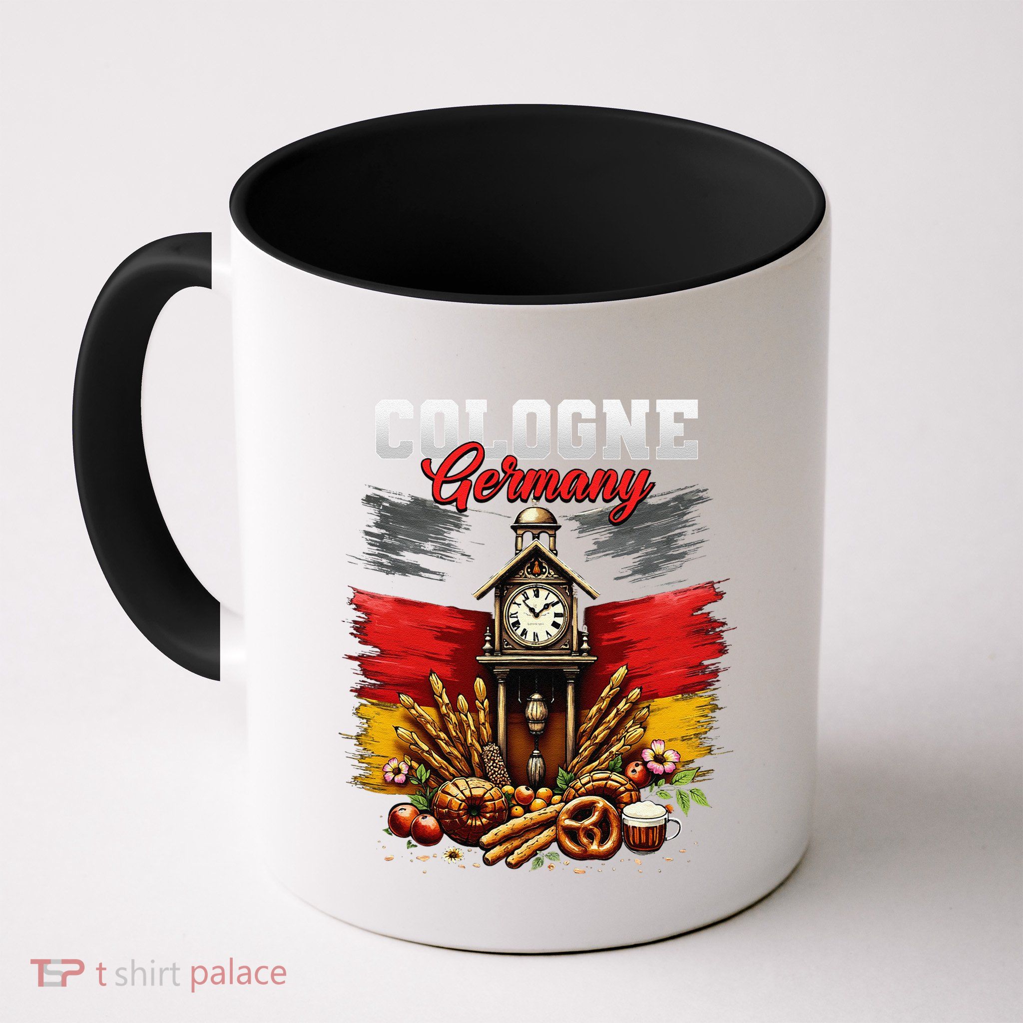 Cologne Germany Vacation Travel Souvenir German Flag Mug