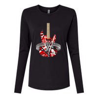 Classic Guitar Vintage Tee 1960s Outfits Womens Cotton Relaxed Long Sleeve T-Shirt