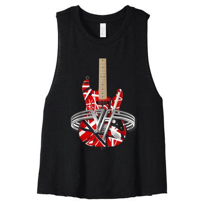 Classic Guitar Vintage Tee 1960s Outfits Women's Racerback Cropped Tank