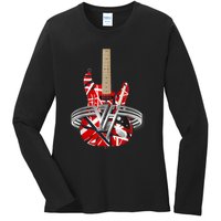 Classic Guitar Vintage Tee 1960s Outfits Ladies Long Sleeve Shirt