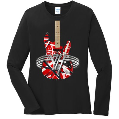 Classic Guitar Vintage Tee 1960s Outfits Ladies Long Sleeve Shirt