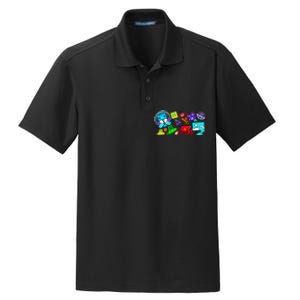 Cute Geometry Video Game Funny Graphic Birthday Gifts Dry Zone Grid Polo