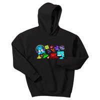 Cute Geometry Video Game Funny Graphic Birthday Gifts Kids Hoodie