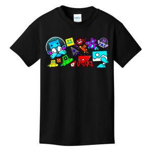 Cute Geometry Video Game Funny Graphic Birthday Gifts Kids T-Shirt