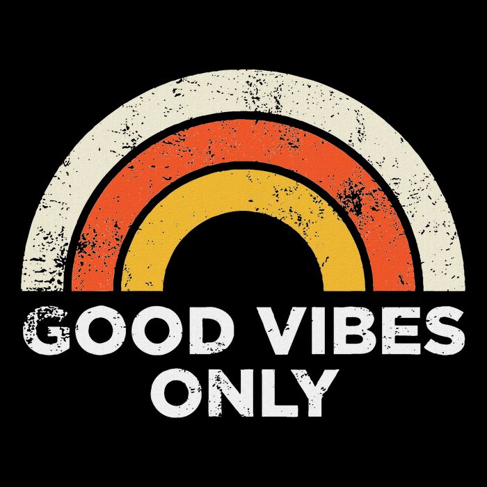 Casual Graphic Vintage Retro Good Vibes Only Rainbow Wool Snapback Cap