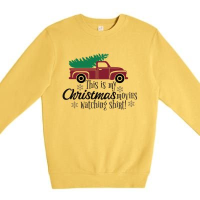 Christmas Gift Vintage Truck Christmas Tree Cool Gift Premium Crewneck Sweatshirt