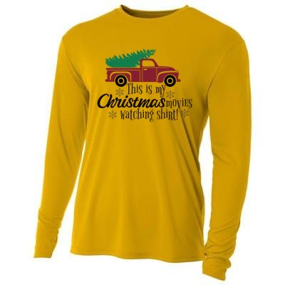 Christmas Gift Vintage Truck Christmas Tree Cool Gift Cooling Performance Long Sleeve Crew