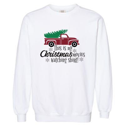 Christmas Gift Vintage Truck Christmas Tree Cool Gift Garment-Dyed Sweatshirt