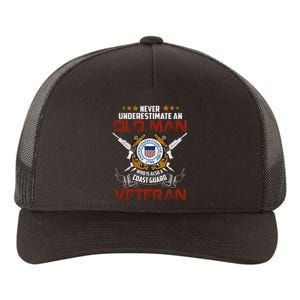 Coast Guard Veteran Never Underestimate Veteran's Day Yupoong Adult 5-Panel Trucker Hat