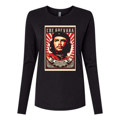 Che Guevara Viva La Revolucion Womens Cotton Relaxed Long Sleeve T-Shirt