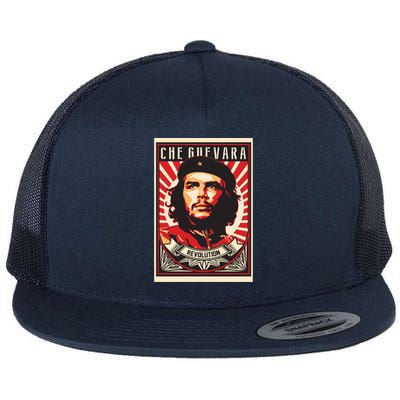 Che Guevara Viva La Revolucion Flat Bill Trucker Hat