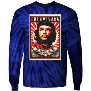 Che Guevara Viva La Revolucion Tie-Dye Long Sleeve Shirt