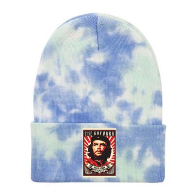 Che Guevara Viva La Revolucion Tie Dye 12in Knit Beanie