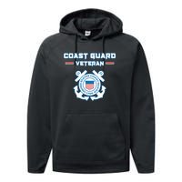 Coast Guard Veteran USCG Veterans Performance Fleece Hoodie