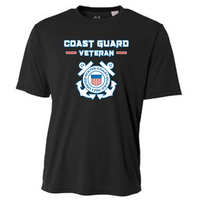 Coast Guard Veteran USCG Veterans Cooling Performance Crew T-Shirt