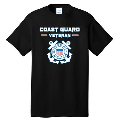 Coast Guard Veteran USCG Veterans Tall T-Shirt