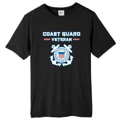 Coast Guard Veteran USCG Veterans Tall Fusion ChromaSoft Performance T-Shirt