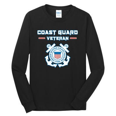 Coast Guard Veteran USCG Veterans Tall Long Sleeve T-Shirt