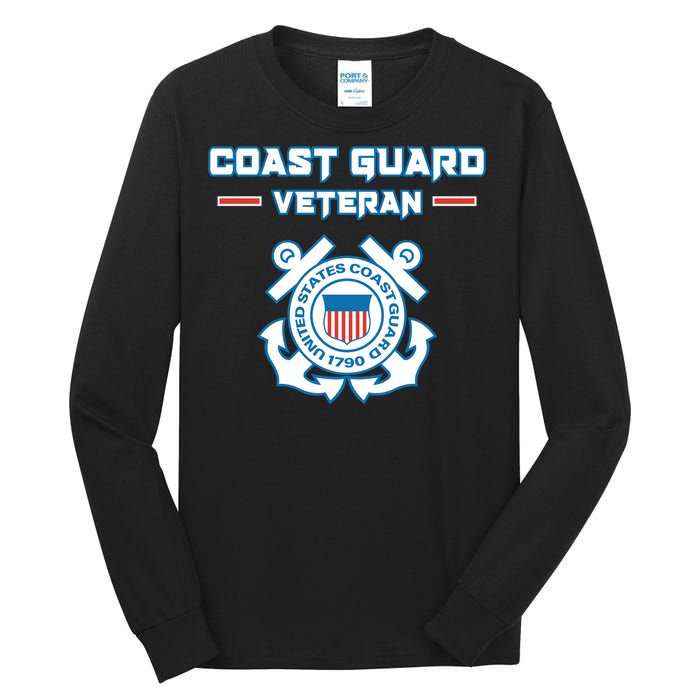 Coast Guard Veteran USCG Veterans Tall Long Sleeve T-Shirt