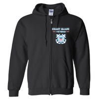 Coast Guard Veteran USCG Veterans Full Zip Hoodie