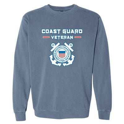 Coast Guard Veteran USCG Veterans Garment-Dyed Sweatshirt