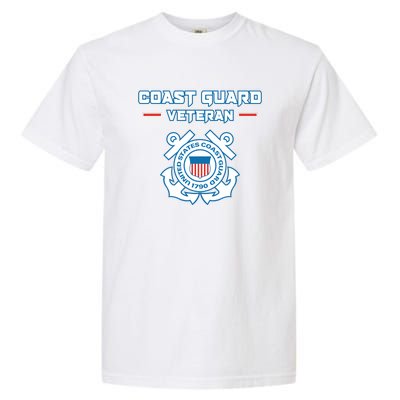 Coast Guard Veteran USCG Veterans Garment-Dyed Heavyweight T-Shirt