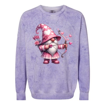 Cute Gnome Valentines Day Heart Gnome Valentine Colorblast Crewneck Sweatshirt