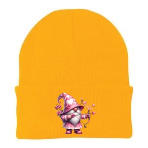 Cute Gnome Valentines Day Heart Gnome Valentine Knit Cap Winter Beanie