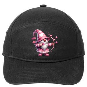 Cute Gnome Valentines Day Heart Gnome Valentine 7-Panel Snapback Hat