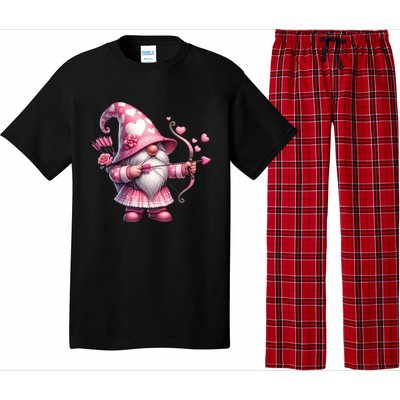 Cute Gnome Valentines Day Heart Gnome Valentine Pajama Set