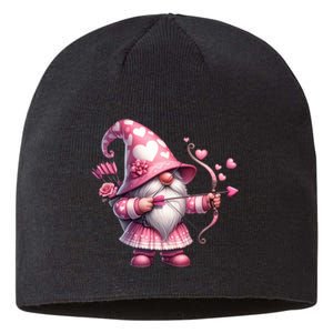 Cute Gnome Valentines Day Heart Gnome Valentine Sustainable Beanie