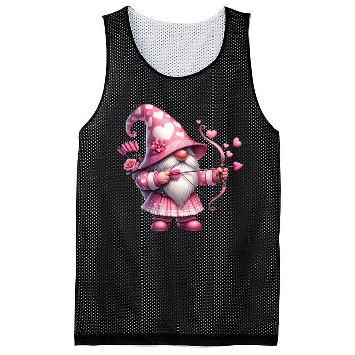 Cute Gnome Valentines Day Heart Gnome Valentine Mesh Reversible Basketball Jersey Tank