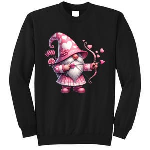 Cute Gnome Valentines Day Heart Gnome Valentine Tall Sweatshirt