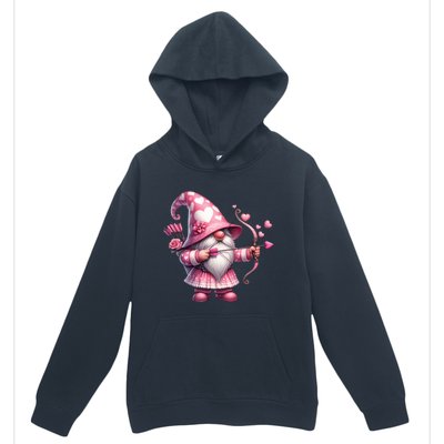 Cute Gnome Valentines Day Heart Gnome Valentine Urban Pullover Hoodie