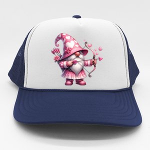 Cute Gnome Valentines Day Heart Gnome Valentine Trucker Hat