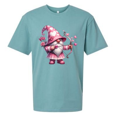 Cute Gnome Valentines Day Heart Gnome Valentine Sueded Cloud Jersey T-Shirt