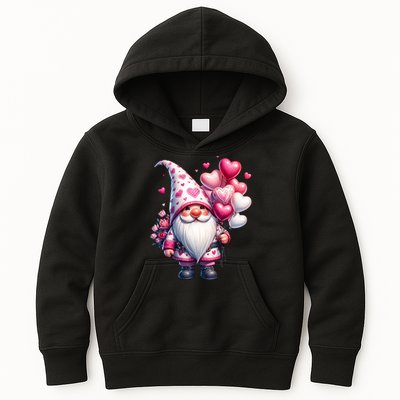 Cute Gnome Valentines Day Heart Gnome Valentine Kids Hoodie