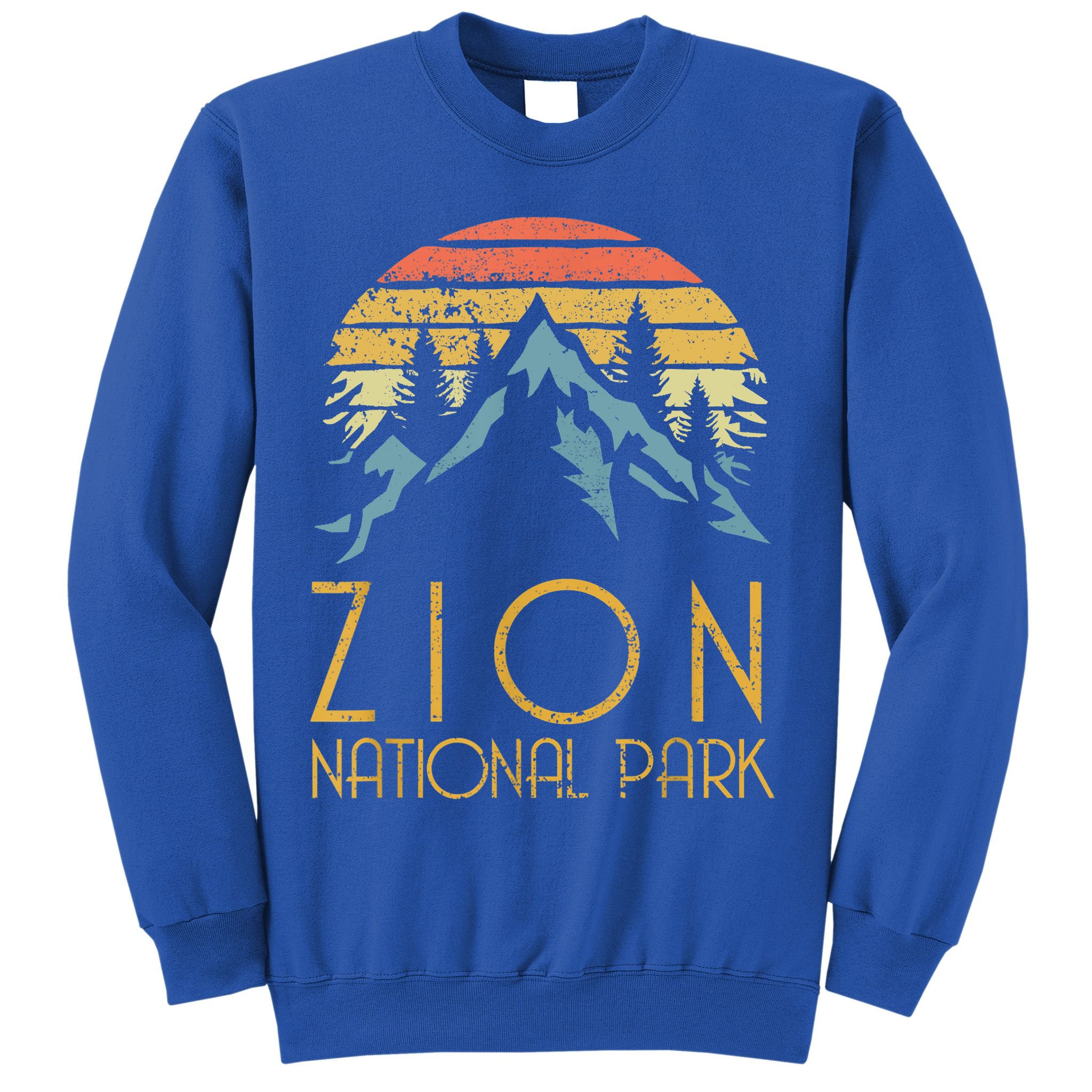 Cool Gift Vintage Retro Zion National Park Utah Gift Sweatshirt