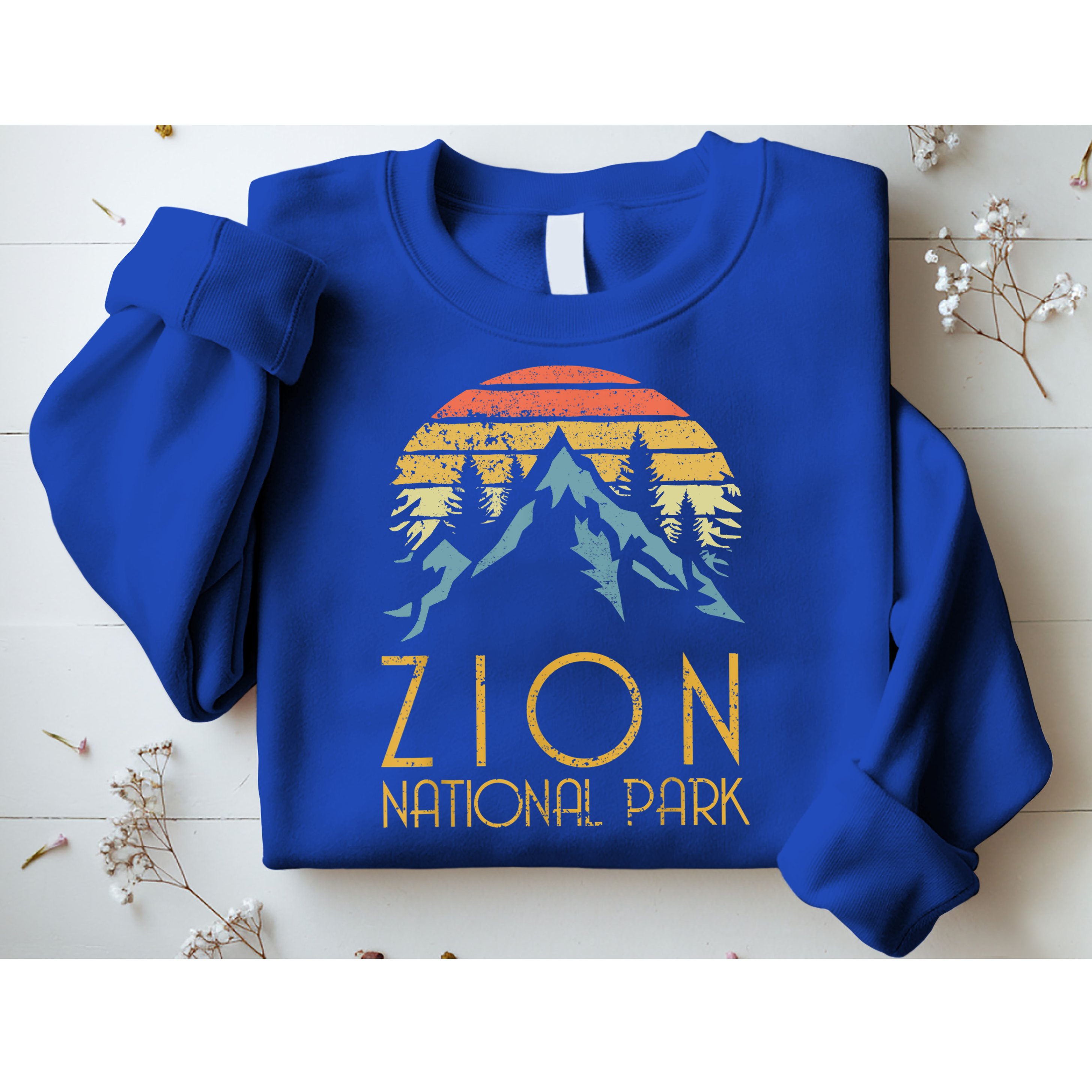 Cool Gift Vintage Retro Zion National Park Utah Gift Sweatshirt