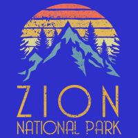 Cool Gift Vintage Retro Zion National Park Utah Gift Sweatshirt