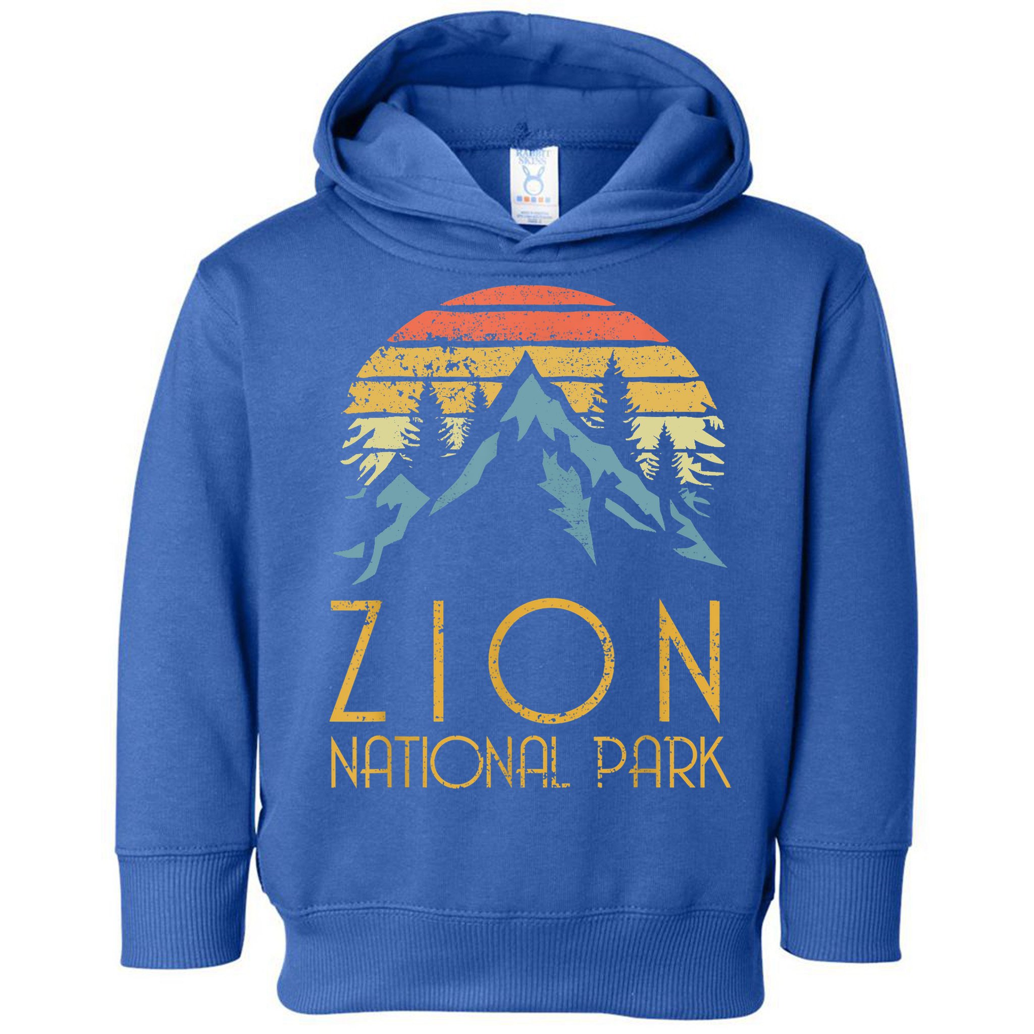 Cool Gift Vintage Retro Zion National Park Utah Gift Toddler Hoodie