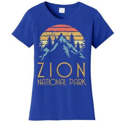 Cool Gift Vintage Retro Zion National Park Utah Gift Women's T-Shirt