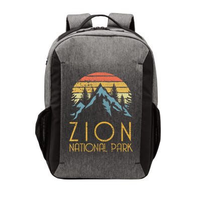 Cool Gift Vintage Retro Zion National Park Utah Gift Vector Backpack