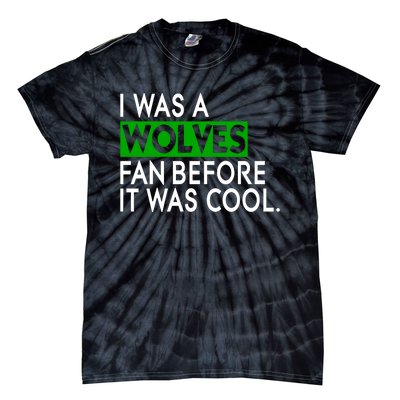 Chris Gustafson Wearing I Was A Wolves Fan Before It Was Cool Tie-Dye T-Shirt