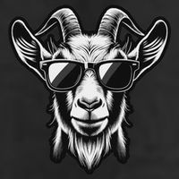 Cool Goat With Sunglasses Cool Comfort Performance Bucket Hat